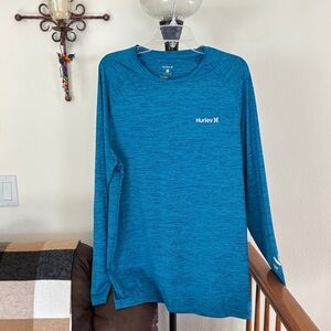 Hurley Teal Long Sleeve shirt
